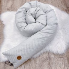 Mantinel do postýlky oválný DELUXE LIGHT GREY