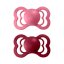 BIBS Supreme dudlík z přírodního kaučuku 2ks - Coral / Ruby - Velikost: 6-18 měsíců / Vel.2