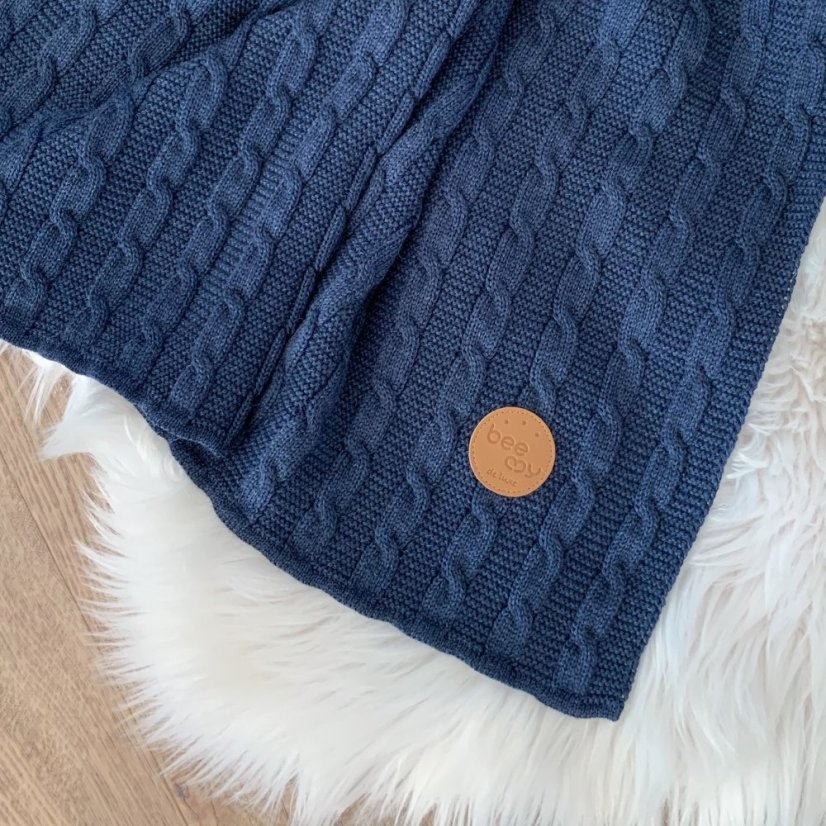 Deka pro miminko DELUXE 100% MERINO dark blue