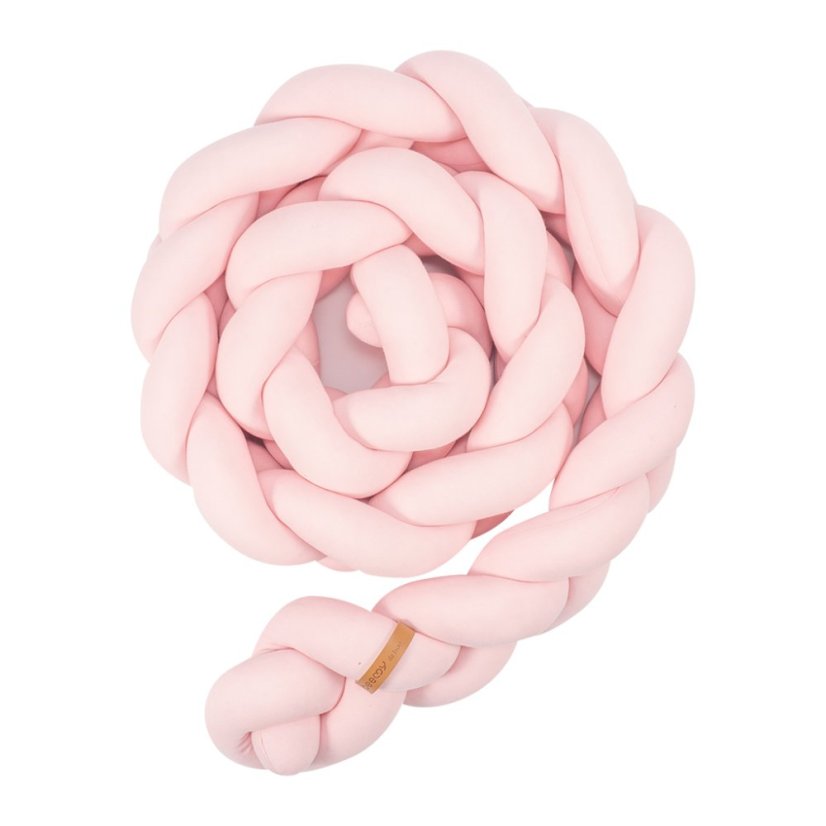 Copánkový mantinel do postýlky PINK - Délka mantinelu: 240 cm