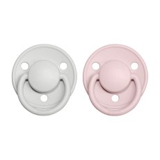 BIBS De Lux cumlíky z prírodného kaučuku 2ks - Haze / BLossom