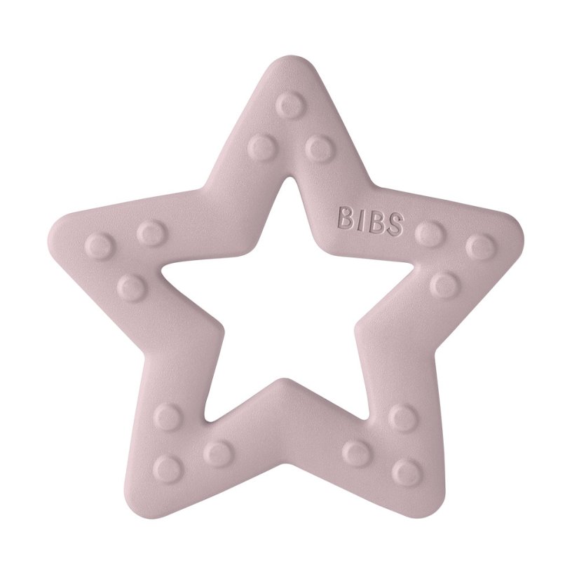 BIBS Baby Bitie Hryzatko Kousatko Star Pink Plum BIBS Baby Bitie Hryzatko Kousatko Star Pink Plum