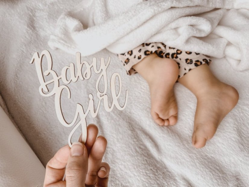 Dřevěný nápis - Baby Girl