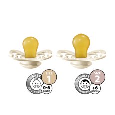 BIBS Supreme dudlík z přírodního kaučuku 2ks - Ivory / Blush