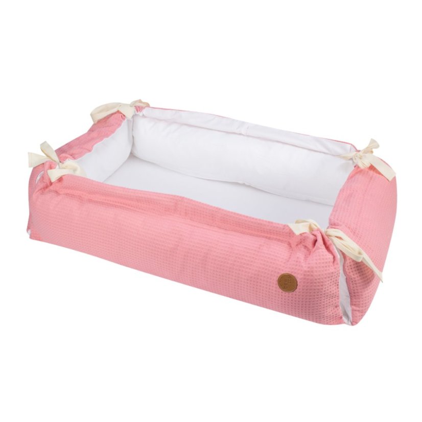 Obdélníkové hnízdečko pro miminko DELUXE PINK