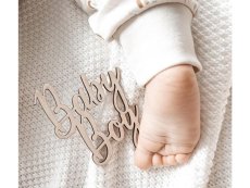 Dřevěný nápis - Baby Boy