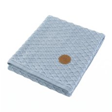 Merino deka pro miminko BeeMy, světle modrá 50% merino – složená