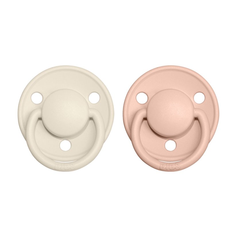 BIBS De Lux cumlíky z prírodného kaučuku 2ks - Ivory / Blush - Velikost: 6-18 měsíců / Vel.2 BIBS De Lux cumlíky z prírodného kaučuku 2ks - Ivory / Blush - Velikost: 6-18 měsíců / Vel.2