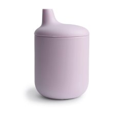Mushie silikonový pohárek s pítkem - Soft lilac