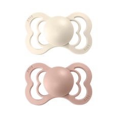 BIBS Supreme dudlík z přírodního kaučuku 2ks - Ivory / Blush